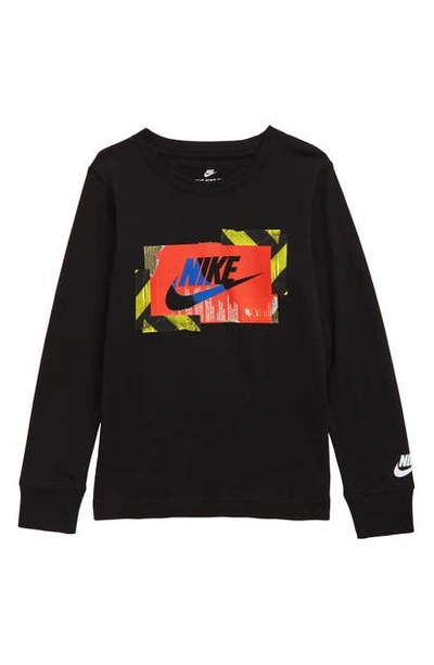 Nike Futura Hazard Graphic T-shirt In Black