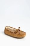 Minnetonka Cassie Faux Fur Slipper In Cinnamon Brown