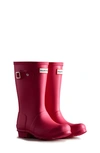 Hunter Kids' Original Rain Boot In Bright Pink