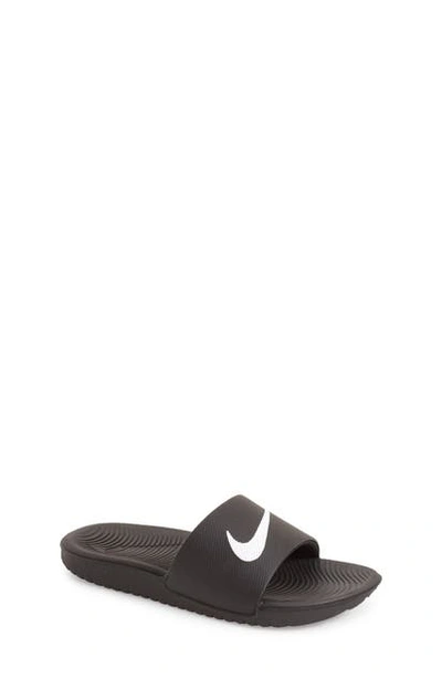 Nike Kids' Kawa Sport Slide In Black