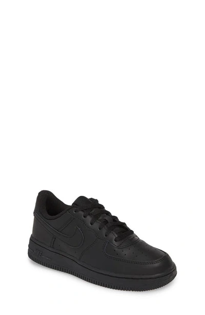 Nike Air Force 1/1 Big Kids' Shoes In Black/black/black