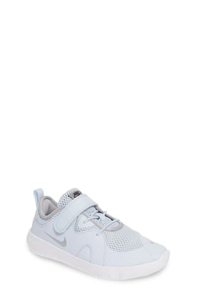 Nike Kids' Flex Contact 3 Psv Running Shoe In Half Blue/ Black-silver-white