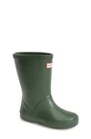 Hunter Original Kids First (18 Months-8 Years) Rain Boots In Green