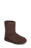 Ugg Kids' Toddler  Classic Short Ii Water Resistant Genuine Shearling Boot In Chocolate