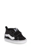 Vans Babies' Sk8-hi Crib Sneaker In Black/true White