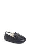 GUCCI JORDAAN LOAFER CRIB SHOE,526103BKPI0