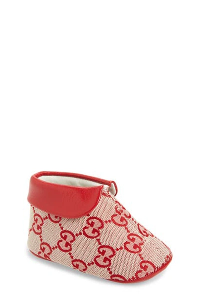 Gucci Babies' Amaliacrib Shoe In Light Red