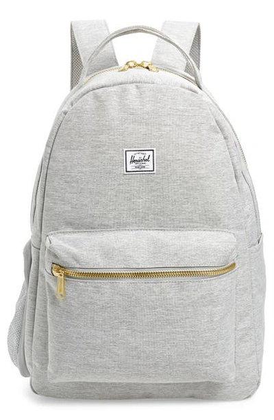 Herschel Supply Co Babies' Nova Sprout Diaper Backpack In Light Grey Crosshatch