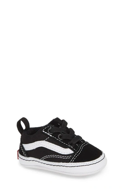 Vans Babies' Old Skool Crib Shoe In Black/white