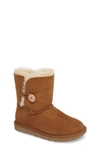 Ugg Kids' Bailey Button Ii Water Resistant Genuine Shearling Boot In Brown