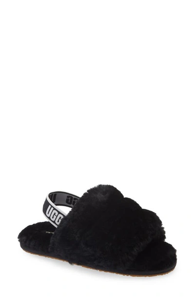 Ugg Kids' Fluff Yeah Slide In Black