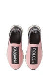 Dolce & Gabbana Teen Logo-print Sock-style Sneakers In Pink