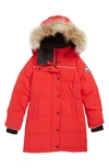 CANADA GOOSE JUNIPER DOWN PARKA WITH GENUINE COYOTE FUR TRIM,4598Y