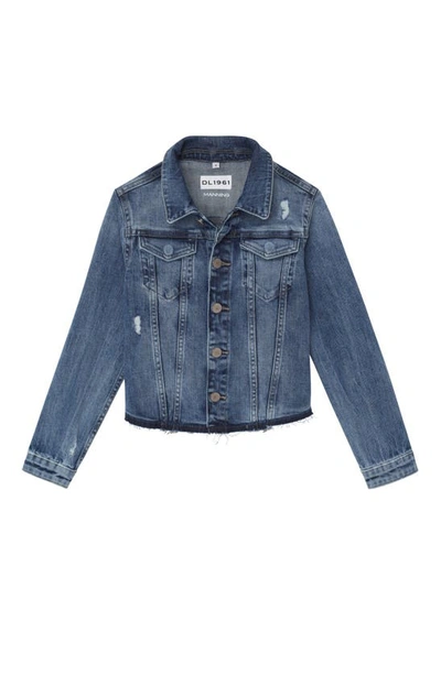 DL DL1961 KIDS' DISTRESSED DENIM JACKET,16502