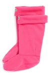 Hunter Fleece Welly Boot Socks In Fushia