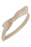 L Erickson Kids' 'bermuda Bow' Silk Headband In Sand Dollar