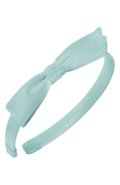 L Erickson Kids' 'bermuda Bow' Silk Headband In Opal