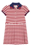 GUCCI METALLIC STRIPE POLO DRESS,552126XJALK