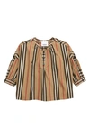 BURBERRY LOLA ICON STRIPE TOP,8013562