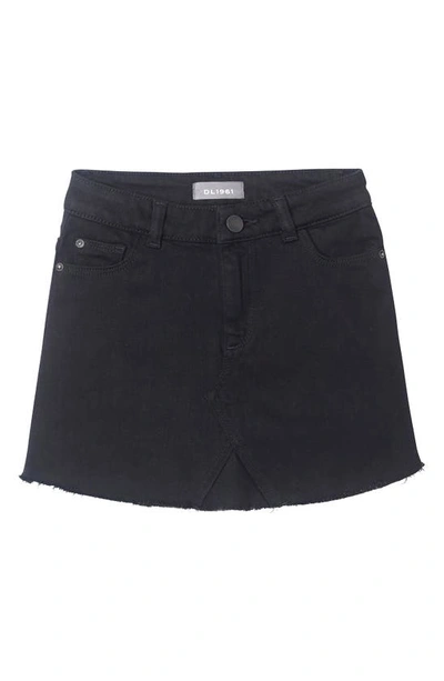 DL CUTOFF BLACK DENIM SKIRT,26144