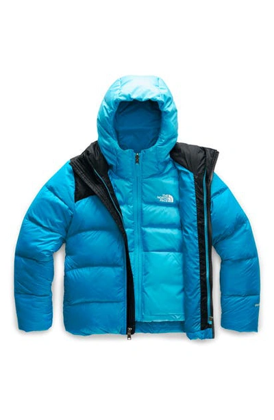 The North Face Kids Double Down Triclimate 3 in 1 Jacket In Acoustic Blue ModeSens