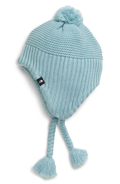 The North Face Kids' Fleece Ear Flap Beanie In Windmill Blue