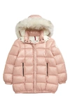 MONCLER PARANA QUILTED HOODED DOWN JACKET WITH GENUINE FOX FUR TRIM,E29544632225C0067