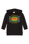 GUCCI LONG SLEEVE HOODED SWEATSHIRT DRESS,532788X3G97