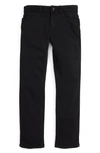 Dl Kids' 1961 Boy's Harper Cuffed Boyfriend Jeans In Black