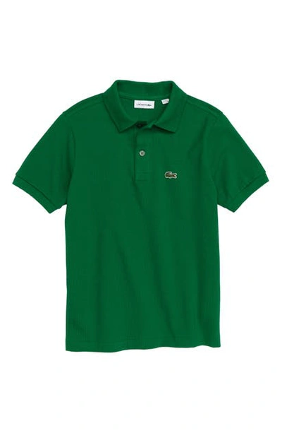 Lacoste Kids' Classic Pique Polo In Rocket Green