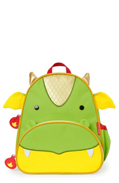 Skip Hop Kids' Zoo Pack Dragon Backpack In Green