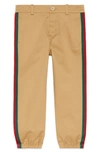 GUCCI STRIPE STRETCH GABARDINE COTTON PANTS,573995XWAEW