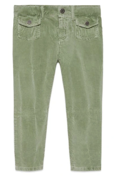 Gucci Kids' Corduroy Pants In Sage