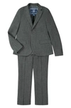 ANDY & EVAN SOLID STRETCH TWO-PIECE SUIT (BIG BOY),F19ST40176B
