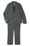 Andy & Evan Baby's & Little Boy's 2-piece Check Blazer & Trouser Set In Grey
