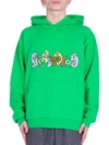 BRAIN DEAD GRAFFITI HOODIE - KELLY GREEN,11179240