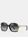 Coach Oversized Horse And Carriage Sunglasses In Black