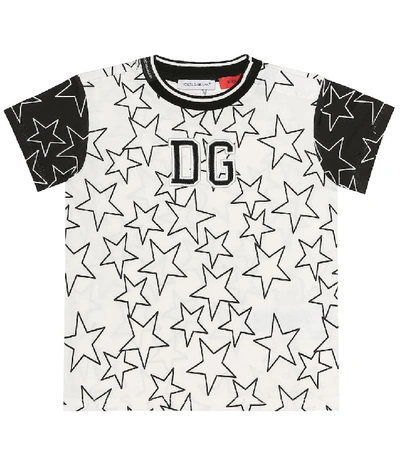 Dolce & Gabbana Baby Printed Cotton T-shirt In White