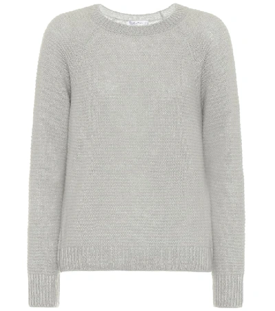 Max Mara Ciad Cashmere And Silk Sweater In 003 Pearl G