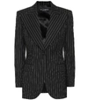 DOLCE & GABBANA 细条纹羊毛混纺西装式外套,P00442815