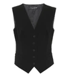 DOLCE & GABBANA WOOL AND SILK VEST,P00442864