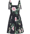 DOLCE & GABBANA Floral cotton minidress,P00442948