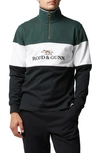 Rodd & Gunn Foresters Peak Quarter Zip Pullover In Midnight