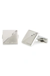 TED BAKER SMALL CRYSTAL CORNER CUFF LINKS,MXC-SMALL-XC9M