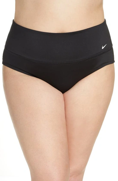 Nike Black Essential High Waist Bikini Bottoms