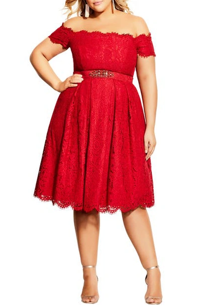 City chic lace dreams dress sales