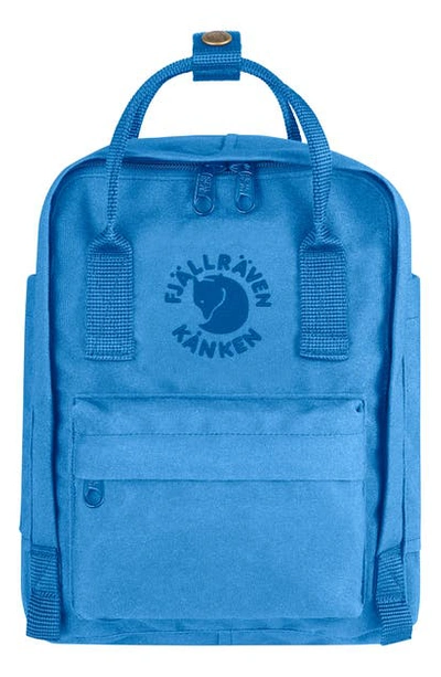 Fjall Raven Mini Re-kanken Water Resistant Backpack In Un Blue