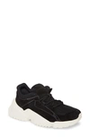 Ferragamo Chunky Saw-sole Low-top Trainers In Black