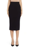 Dolce & Gabbana Wool-blend Pencil Skirt In Black