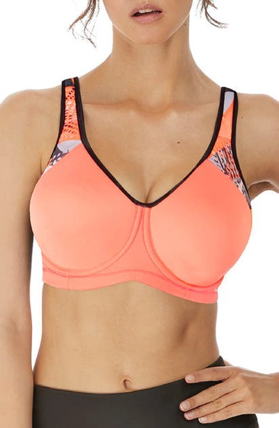 Freya Sonic High Impact Underwire Sports Bra In Coral